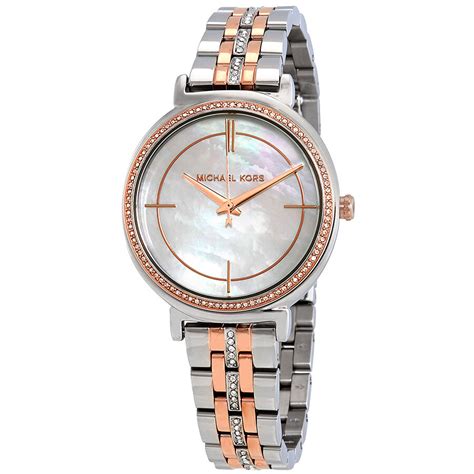 Michael Kors Cinthia Quartz Mother of Pearl Dial Ladies